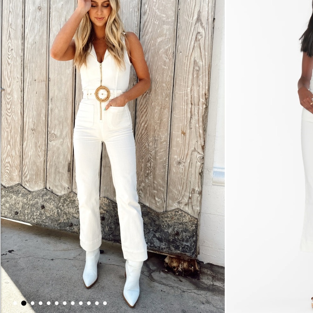 Show me Your MuMu, denim belted jumpsuit. NWT